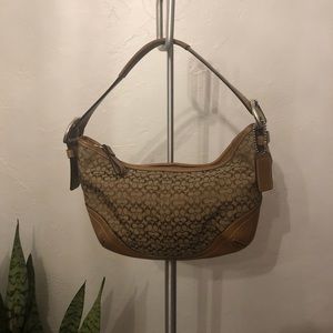 Coach Small Hobo Handbag Light Brown 6351